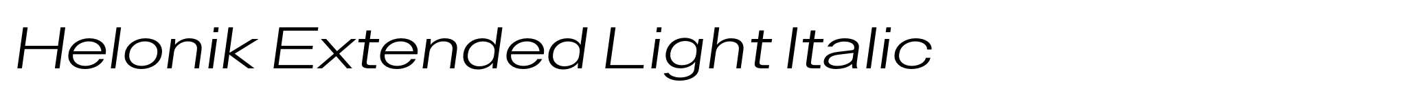 Helonik Extended Light Italic image